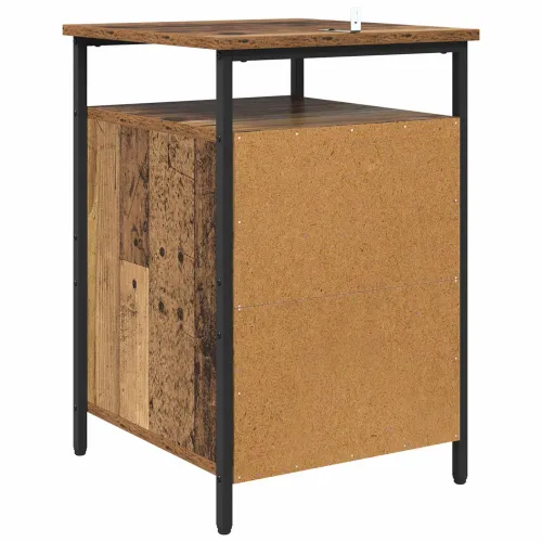 Noćni ormar 2 kom. Staro drvo 40 x 42 x 60cm Konstruirano drvo - Staro drvo 2 Cijena