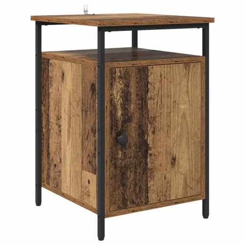 Noćni ormar 2 kom. Staro drvo 40 x 42 x 60cm Konstruirano drvo - Staro drvo 2 Cijena