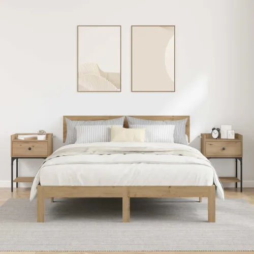 Noćni ormarić 2 kom. Umjetnički hrast 40 x 29 x 60 cm - hrast artisan 2 Cijena