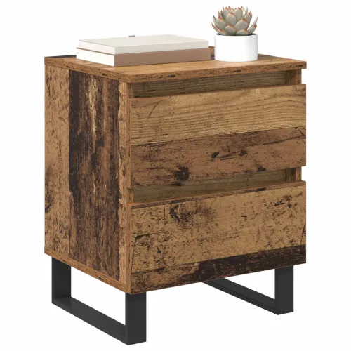 Noćni ormar 2 kom. Staro drvo 40 x 35 x 50 cm Konstruirano drvo - Staro drvo 2 Cijena