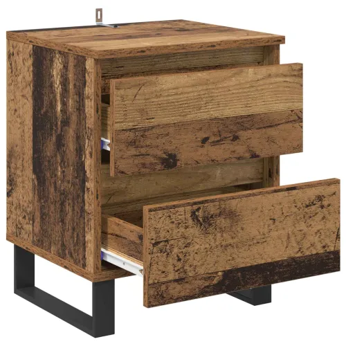 Noćni ormar 2 kom. Staro drvo 40 x 35 x 50 cm Konstruirano drvo - Staro drvo 2 Cijena