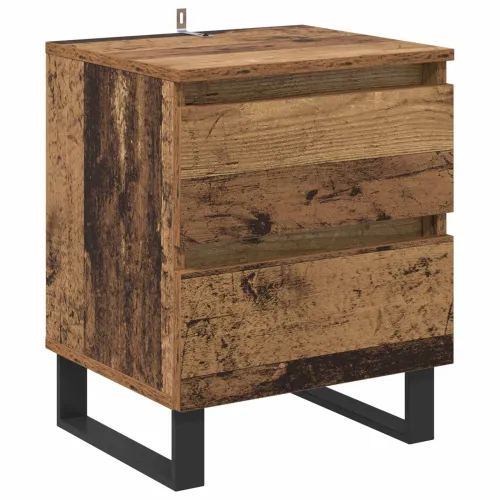 Noćni ormar 2 kom. Staro drvo 40 x 35 x 50 cm Konstruirano drvo - Staro drvo 2 Cijena