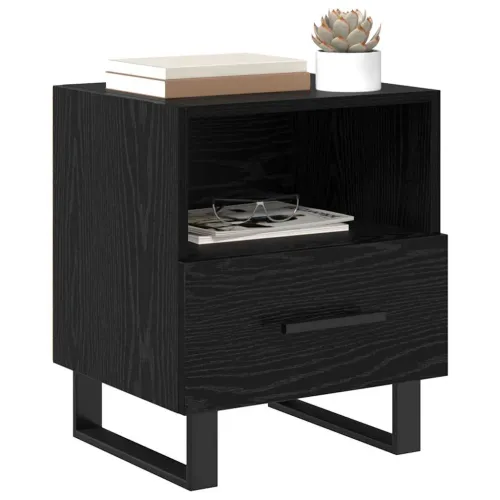 Noćni ormar Crni hrast 40 x 35 x 47,5 cm Konstruirano drvo - Crni hrast 1 Cijena