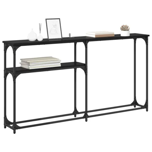 Konzolnistol Crni hrast 146 x 22.5 x 75 cm Konstruirano drvo - Crni hrast 145 cm Cijena