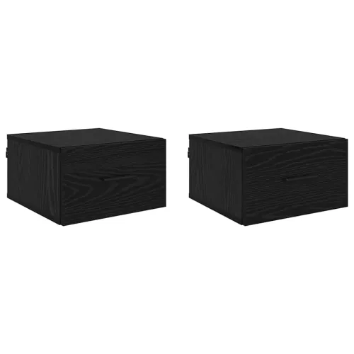 Noćni ormar 2 kom. Crni hrast 35 x 35 x 20 cm Konstruirano drvo - Crni hrast 2 Cijena