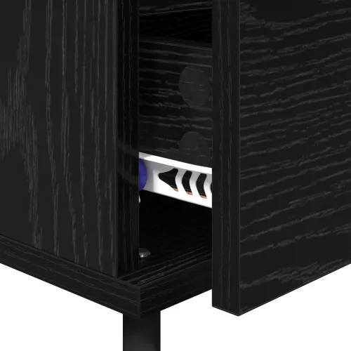 Noćni ormar 2 kom. Crni hrast 40 x 35 x 50 cm Konstruirano drvo - Crni hrast 2 Cijena