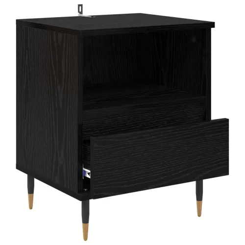 Noćni ormar 2 kom. Crni hrast 40 x 35 x 50 cm Konstruirano drvo - Crni hrast 2 Cijena