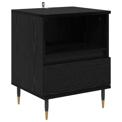 Noćni ormar 2 kom. Crni hrast 40 x 35 x 50 cm Konstruirano drvo - Crni hrast 2 Cijena