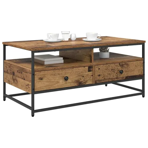 Stolić za kavu Staro drvo 100 x 51 x 45 cm Konstruirano drvo - Staro drvo 100 x 51 x 45 cm Cijena