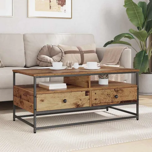 Stolić za kavu Staro drvo 100 x 51 x 45 cm Konstruirano drvo - Staro drvo 100 x 51 x 45 cm Cijena
