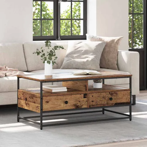 Stolić za kavu Staro drvo 100 x 51 x 45 cm Konstruirano drvo - Staro drvo 100 x 51 x 45 cm Cijena