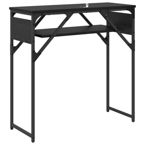 Konzolnistol Crni hrast Konstruirano drvo 75x30x75cm - Crni hrast 75 cm Cijena