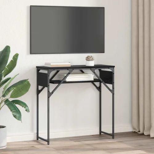 Konzolnistol Crni hrast Konstruirano drvo 75x30x75cm - Crni hrast 75 cm Cijena