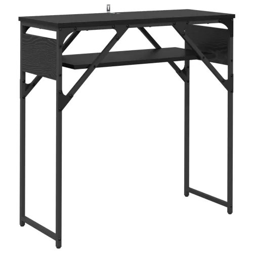 Konzolnistol Crni hrast Konstruirano drvo 75x30x75cm - Crni hrast 75 cm Cijena