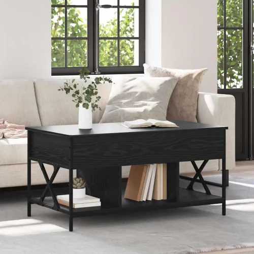 Stolić za kavu Crni hrast 100 x 55 x 48.5 cm Konstruirano drvo - Crni hrast Cijena