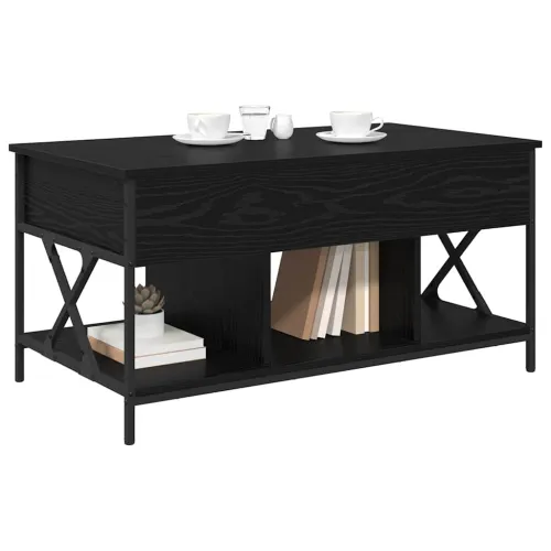 Stolić za kavu Crni hrast 100 x 55 x 48.5 cm Konstruirano drvo - Crni hrast Cijena