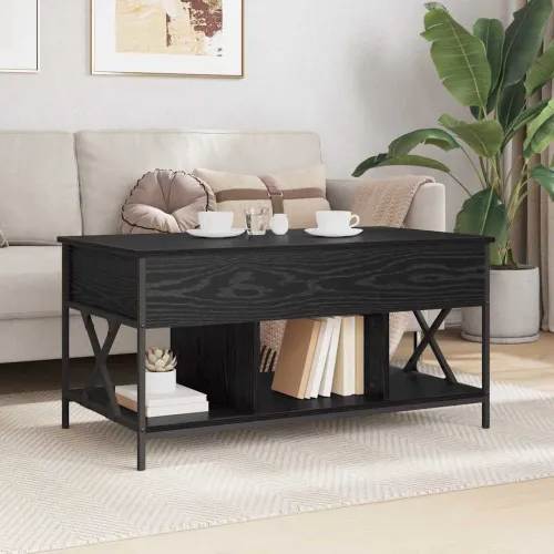 Stolić za kavu Crni hrast 100 x 55 x 48.5 cm Konstruirano drvo - Crni hrast Cijena