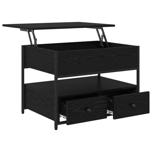 Stolić za kavu Crni hrast 70 x 50 x 54.5 cm Konstruirano drvo - Crni hrast 70 cm Cijena