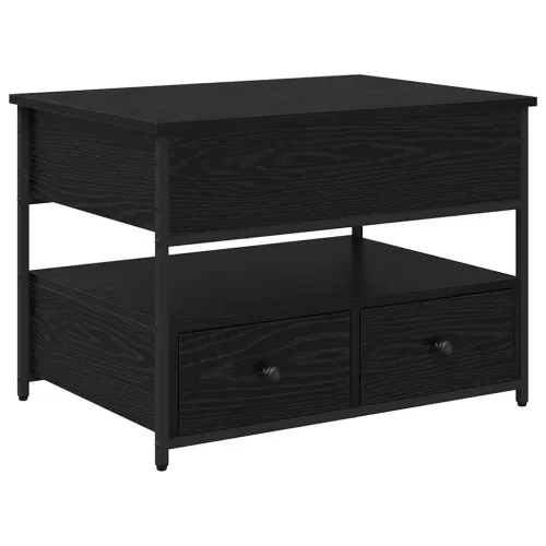 Stolić za kavu Crni hrast 70 x 50 x 54.5 cm Konstruirano drvo - Crni hrast 70 cm Cijena