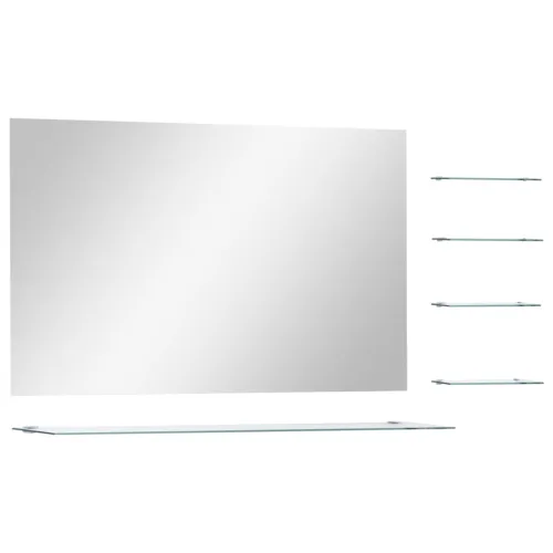 Zidno ogledalo s 5 polica srebrno 100 x 60 cm - 100 x 60 cm (5 polica) 1 100 x 60 cm (5 polica) Cijena