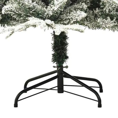 Umjetno prethodno osvijetljeno božićno drvce s kuglicama Zelena - Zelena i bijela 180 x 110 cm s 300 LED dioda i 120 bijelih kug Cijena