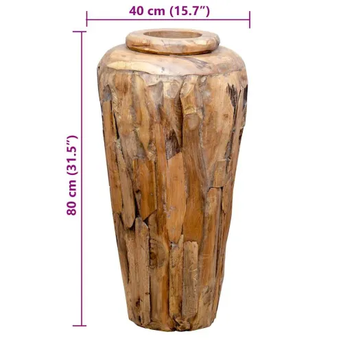 Ukrasna vaza 40 x 80 cm od masivne tikovine - 40 x 80 cm Cijena