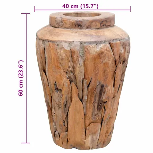 Ukrasna vaza 40 x 60 cm od masivne tikovine - 40 x 60 cm Cijena