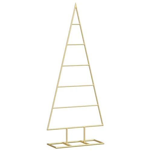 Metalna božićna jelka Zlatno 90 cm Čelik s praškastim premazom - 90 cm Zlatno bez LED Cijena