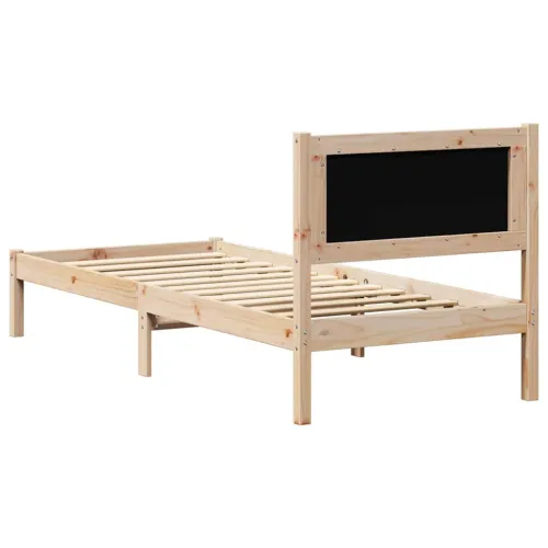 Okvir za krevet Tamno siva 80 x 200 cm Čvrsto borovo drvo - smeđe i tamnosivo 80 x 200 cm Cijena