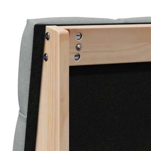 Tapecirani uzglavlje Svijetlo siva 80 cm Čvrsto borovo drvo - Smeđa i svijetlo siva 80 cm Cijena