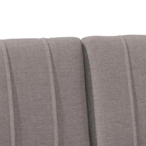 Tapecirani uzglavlje Sivo-smeđa 135 cm Čvrsto borovo drvo - Smeđa i taupe 135 cm Cijena