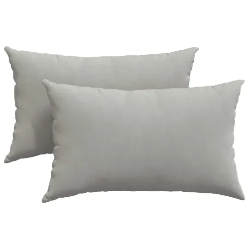 Jastučići za sofu 2 kom. tkanina Svijetlo siva 50 x 30 cm - Svjetlosiva 30 x 50 cm Cijena