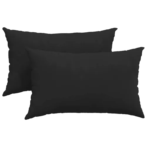 Jastučići za sofu 2 kom. tkanina Crna 50 x 30 cm - Crna 30 x 50 cm Cijena