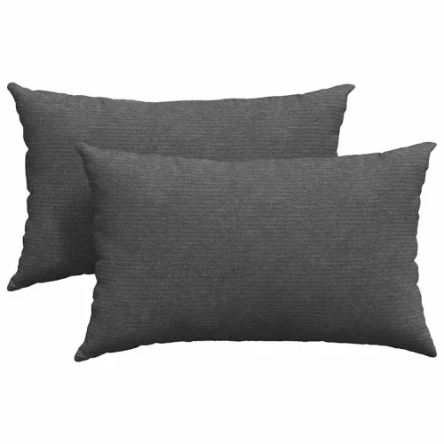 Jastučići za sofu 2 pcs Tamno siva 50 x 30 cm Kordura tekstil - Tamno siva 50 x 30 cm Cijena