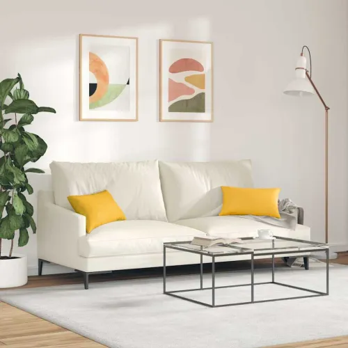Jastučići za sofu 2 pcs Svijetlo žuta 50 x 30 cm - Svjetložuta 50 x 30 cm Cijena
