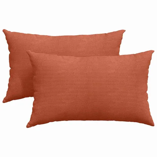 Jastučići za sofu 2 pcs Crvena narančasta 50 x 30 cm - Crvena narančasta 50 x 30 cm Cijena