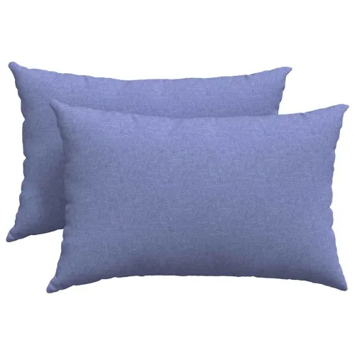 Jastučići za sofu 2 kom. tkanina Traper plava 60 x 40 cm - Trapere plave boje 40 x 60 cm Cijena