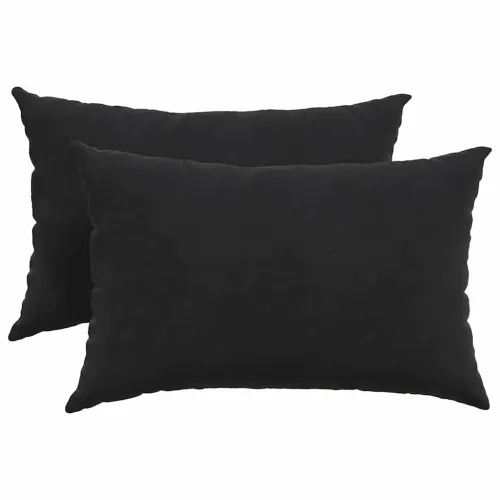 Jastučići za sofu 2 pcs Crna 60 x 40 cm Kordura tekstil - Crna 40 x 60 cm Cijena