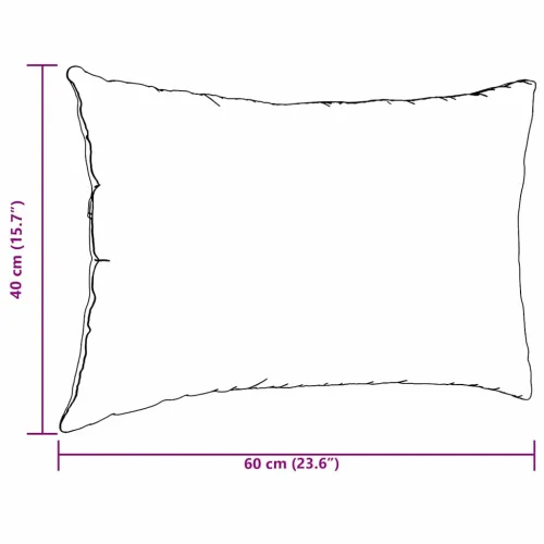 Jastučići za sofu 2 pcs Žuta 60 x 40 cm Kordura tekstil - Žuta 40 x 60 cm Cijena