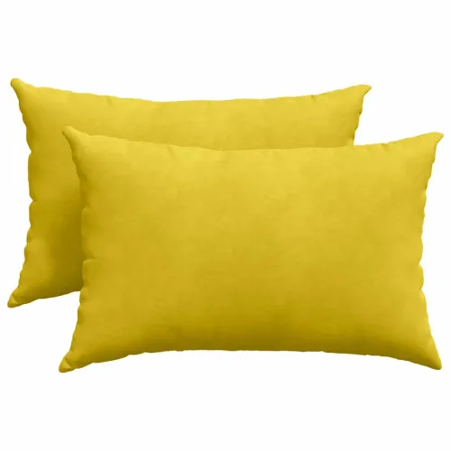 Jastučići za sofu 2 pcs Žuta 60 x 40 cm Kordura tekstil - Žuta 40 x 60 cm Cijena