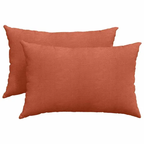 Jastučići za sofu 2 pcs Crvena narančasta 60 x 40 cm - Crvena narančasta 60 x 40 cm Cijena
