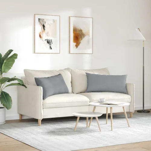 Jastučići za sofu 2 kom. tkanina Svijetlo siva 80 x 40 cm - Svjetlosiva 40 x 80 cm Cijena