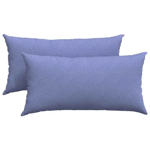 Jastučići za sofu 2 kom. tkanina Traper plava 80 x 40 cm - Trapere plave boje 40 x 80 cm Cijena