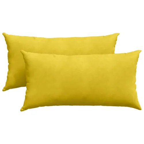 Jastučići za sofu 2 pcs Žuta 80 x 40 cm Kordura tekstil - Žuta 40 x 80 cm Cijena