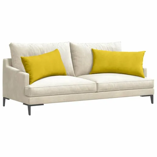 Jastučići za sofu 2 pcs Žuta 80 x 40 cm Kordura tekstil - Žuta 40 x 80 cm Cijena