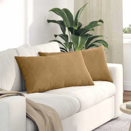 Jastučići za sofu 2 pcs Smeđa 80 x 40 cm Kordura tekstil - Smeđa 40 x 80 cm Cijena