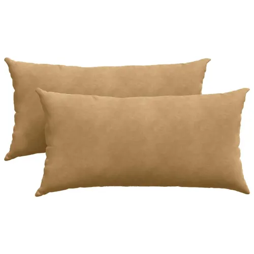 Jastučići za sofu 2 pcs Smeđa 80 x 40 cm Kordura tekstil - Smeđa 40 x 80 cm Cijena