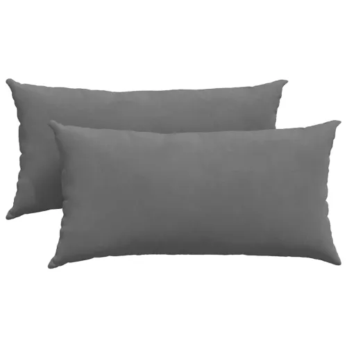 Jastučići za sofu 2 kom. tkanina Tamno siva 80 x 40 cm - Tamno siva 40 x 80 cm Cijena