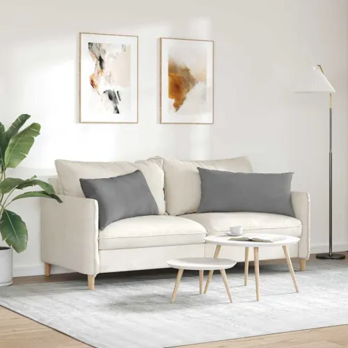 Jastučići za sofu 2 kom. tkanina Tamno siva 80 x 40 cm - Tamno siva 40 x 80 cm Cijena