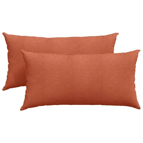 Jastučići za sofu 2 pcs Crvena narančasta 80 x 40 cm - Crvena narančasta 80 x 40 cm Cijena
